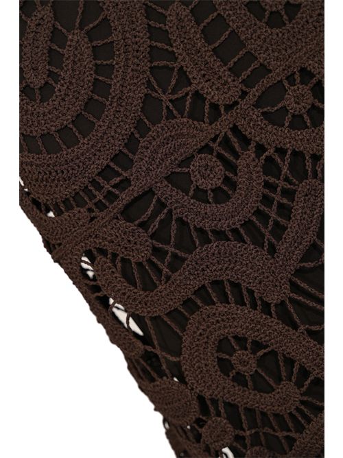 Gonna midi Maestrale in crochet geometrico di viscosa PINKO | 106353 A354M05